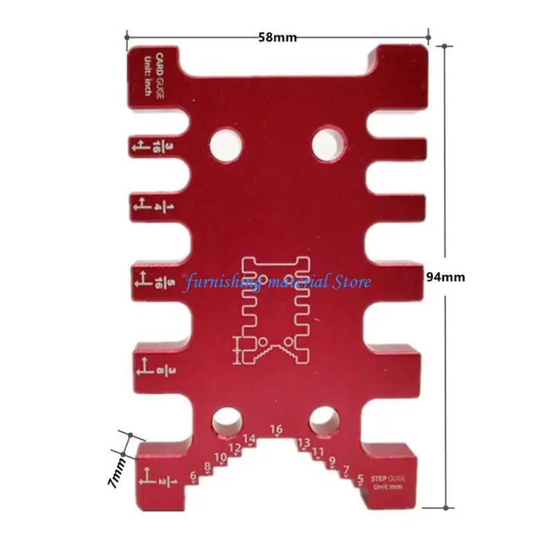 Y5GD -metrische remklauwen Tenon Gauge Ruler Cutter Snijden voor timmerwerk duurzaam