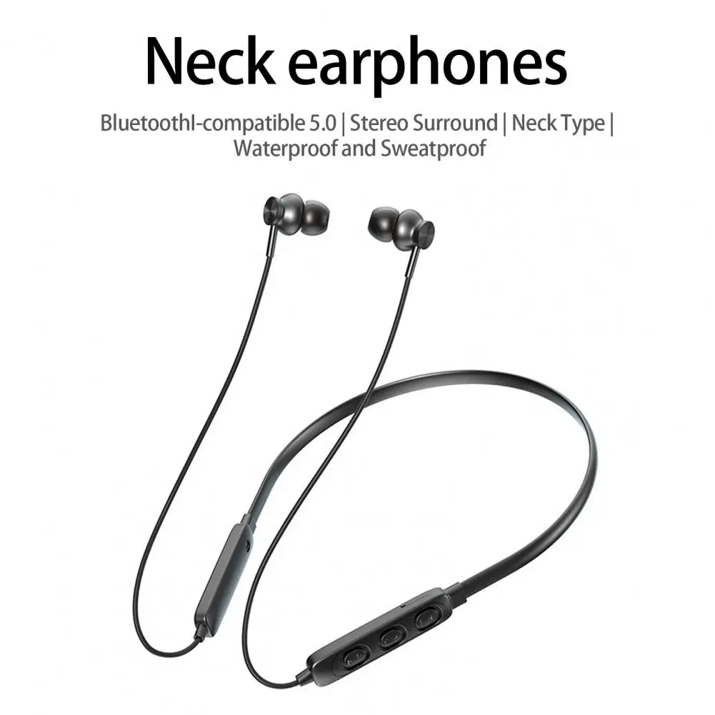 Wireless Earbud Hanging Neck Stereo Surround Sensitive Bluetooth-compatible 5.0 Subwoofer Wireless Headsets Sports Supply