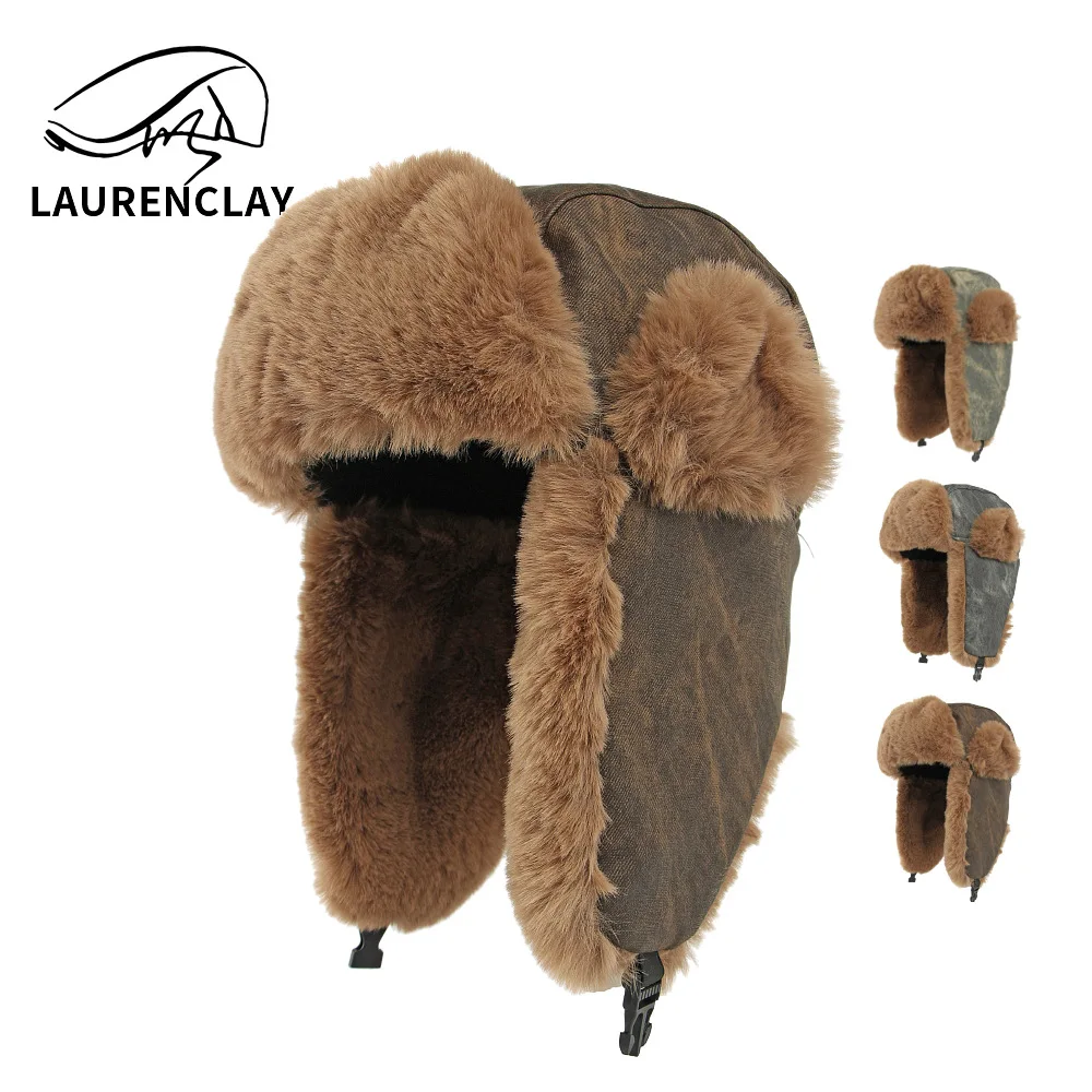 

Men's Lei Feng Hat, Fleece-lined And Thickened, Women's Winter Ear Protection Hat, Windproof And Cold-proof Cycling Hat