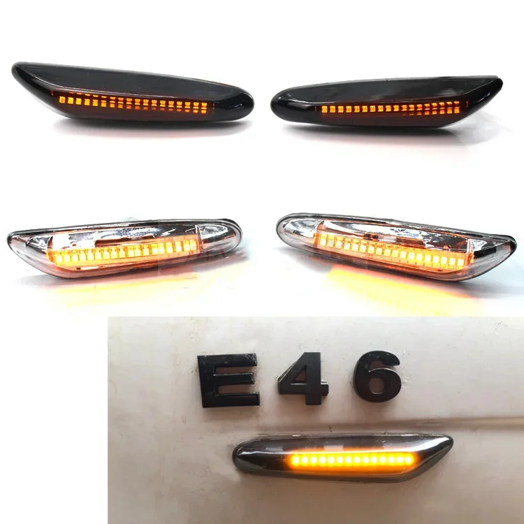 Eosuns Led Side Turn Signal Fender Light for Bmw 3 Series E46 E90 E92 E93 E87, 2pcs