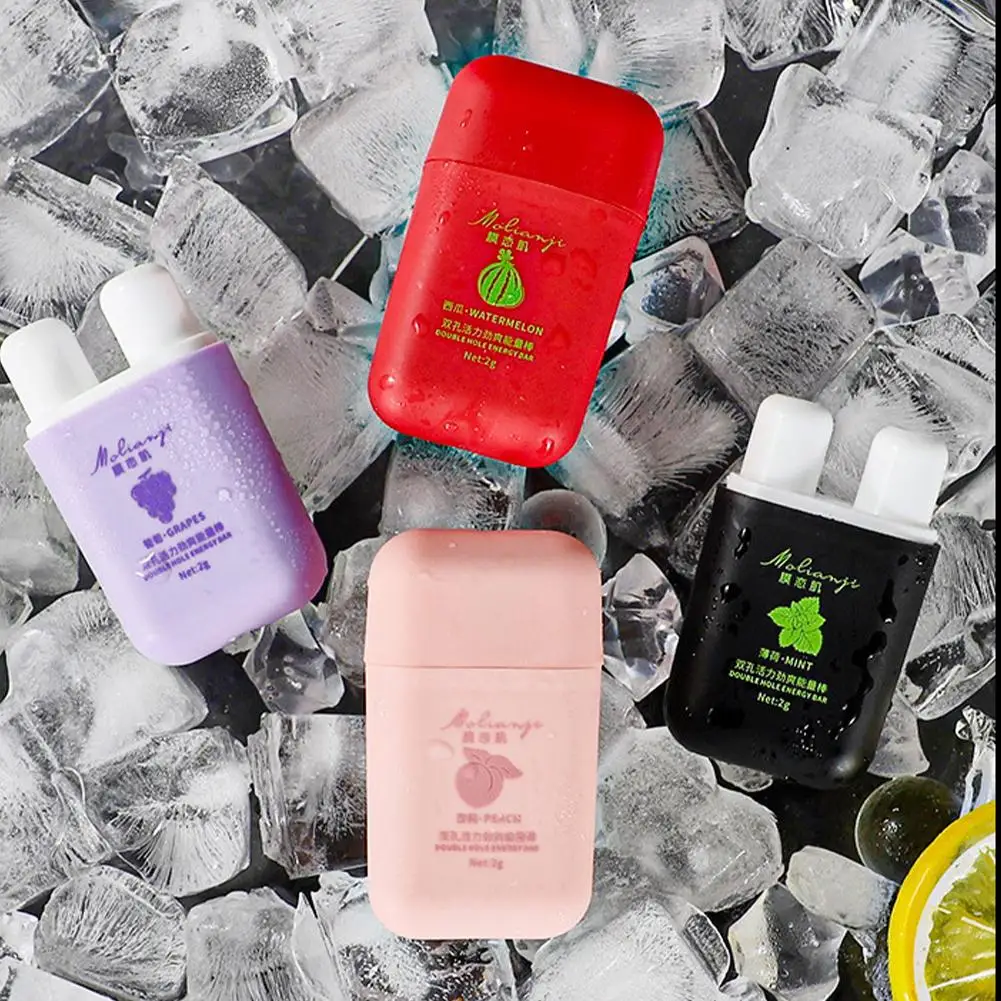 

Ингалятор для носовой энергии, трубка с двойным отверстием для освежающего ингаляции, охлаждения, портативный ингалятор для носовой энергии для вождения и Studyin E8E5