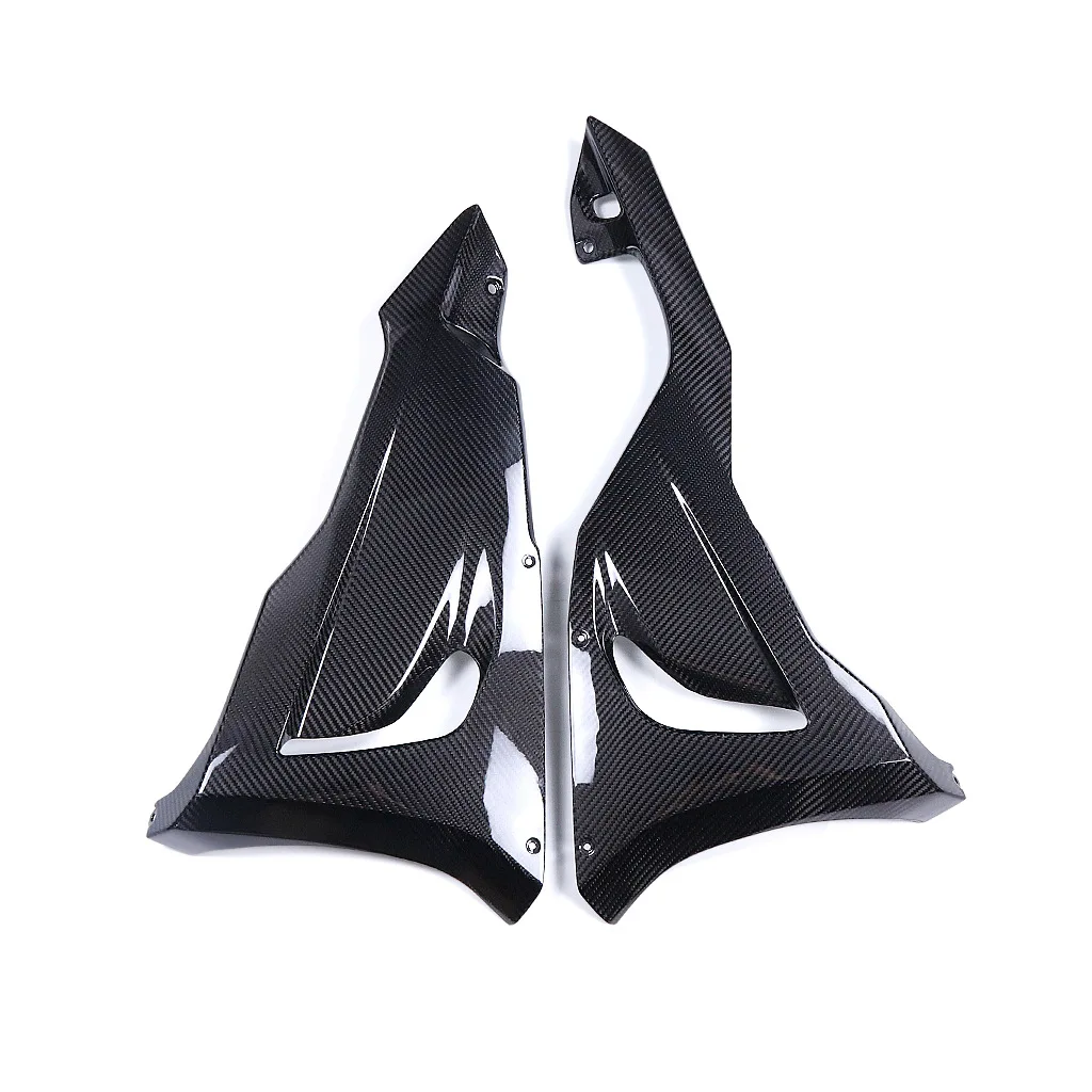 Suitable for Kawasaki Kawasaki ZX6R Motorcycle Modified Carbon Fiber Housing Lower Spoiler Side Panel, Lower Fairing