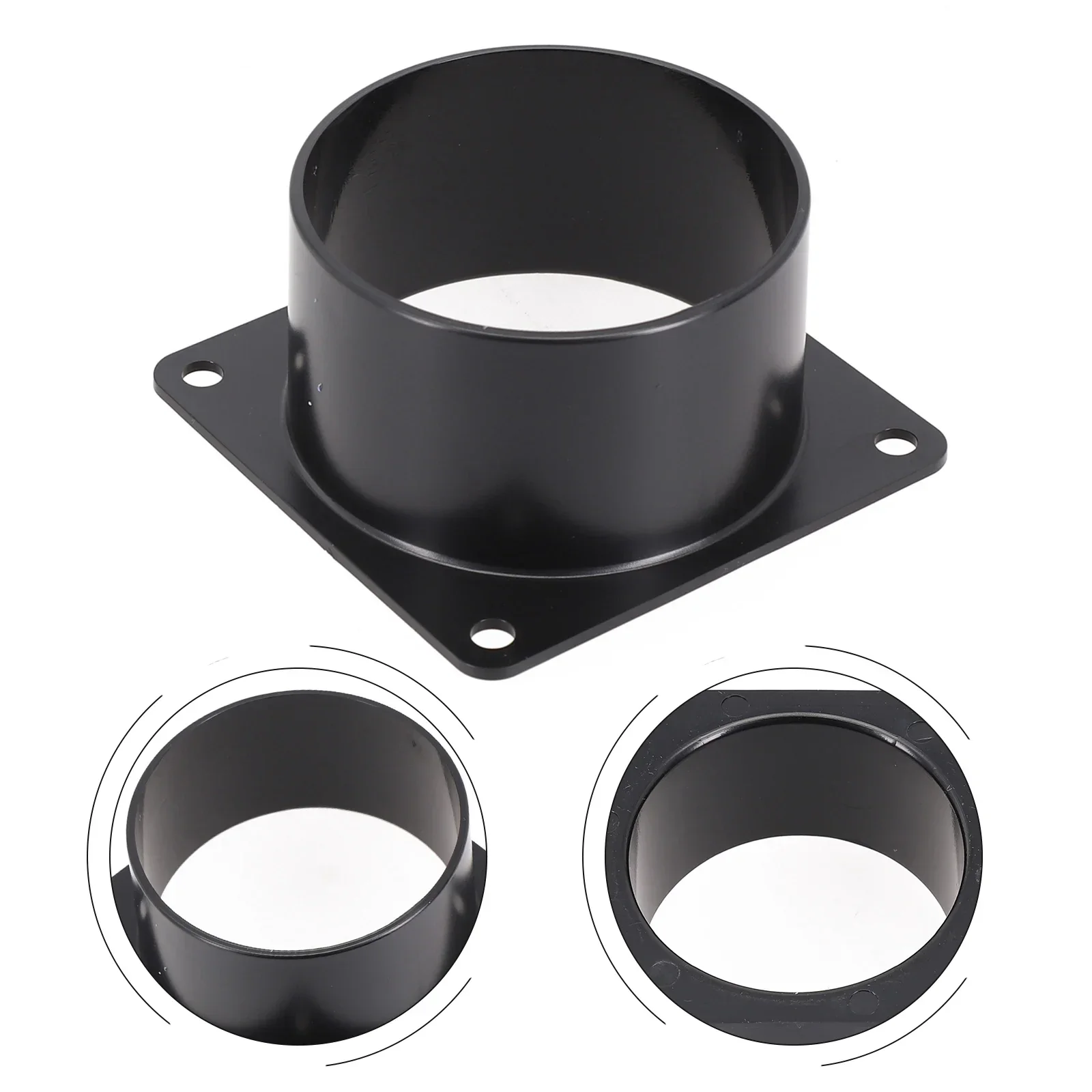 

75/100/120MM ABS Straight Pipe Flange For Ventilation Pipe Air Ducting Connector Wall Flange Connector Home Improvement