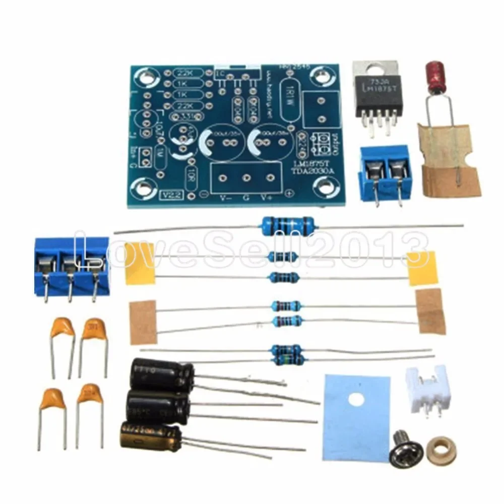 20W HIFI Mono Channel LM1875T Stereo Audio Amplifier Board Module DIY Kit