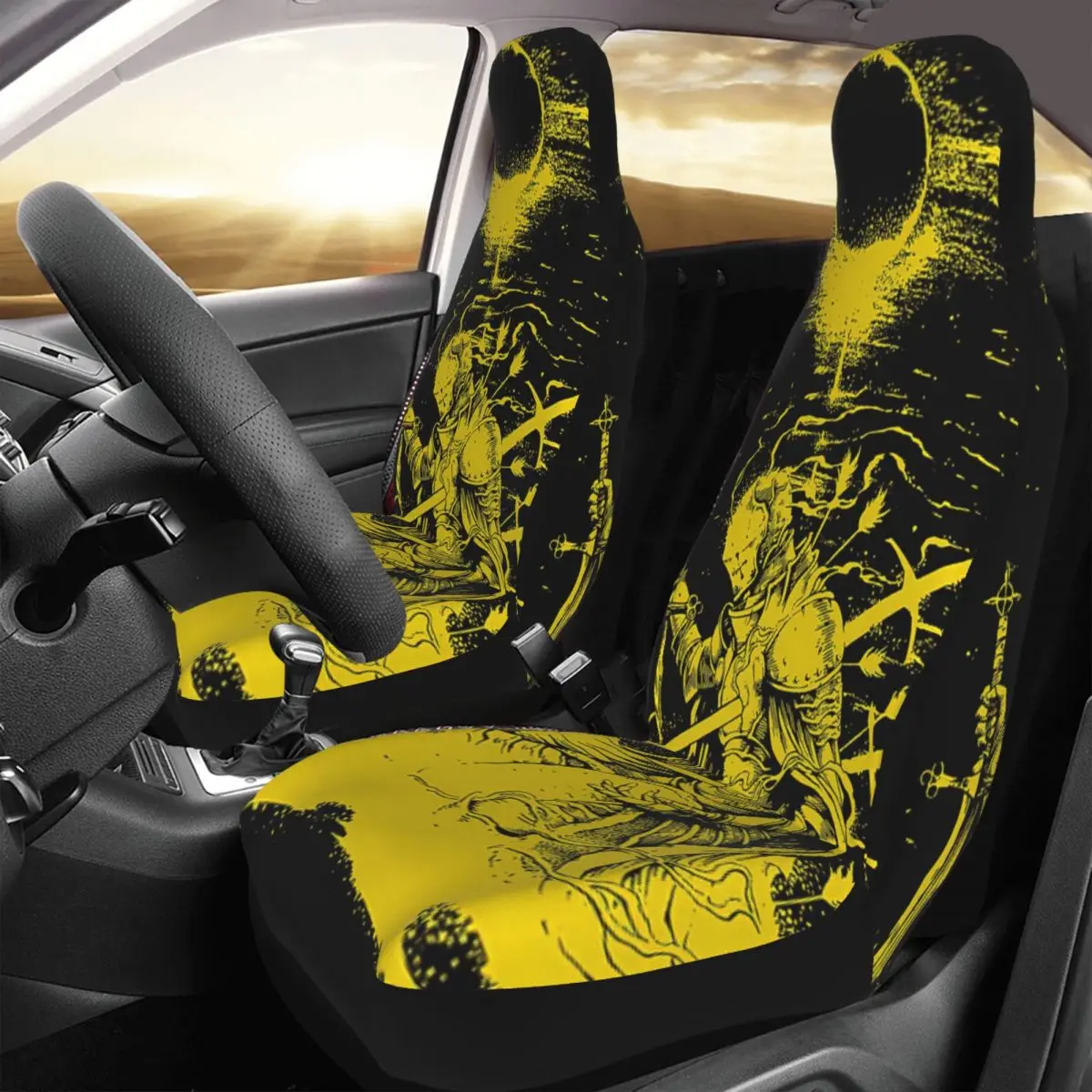 

Dark Soul Praise The Sun Car Seat Cover Custom Printing Universal Front Protector Accessories Cushion Set