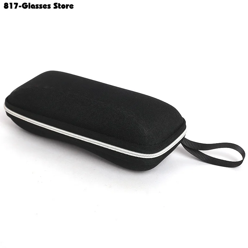 1Pc Hard Glasses Case Cover with Lanyard Zipper Sunglasses Myopic Reading Eyewear Cases for Men Women