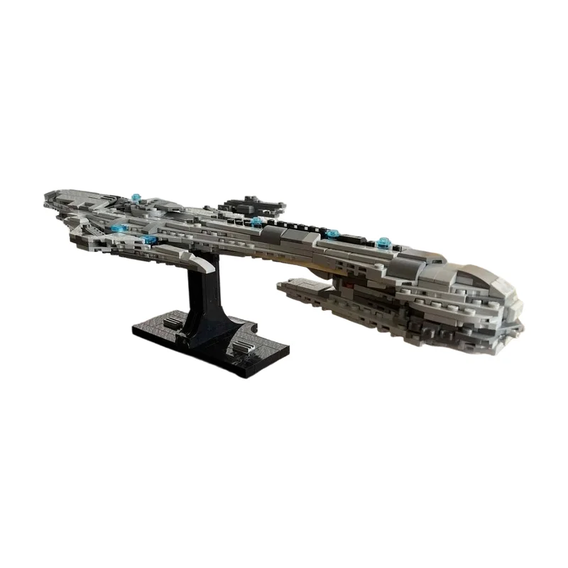 

468PCS Sci-Fi Spaceship MOC Building Bricks, Interstellar Battle Cruiser Model Assembly Kit for Collection and Display