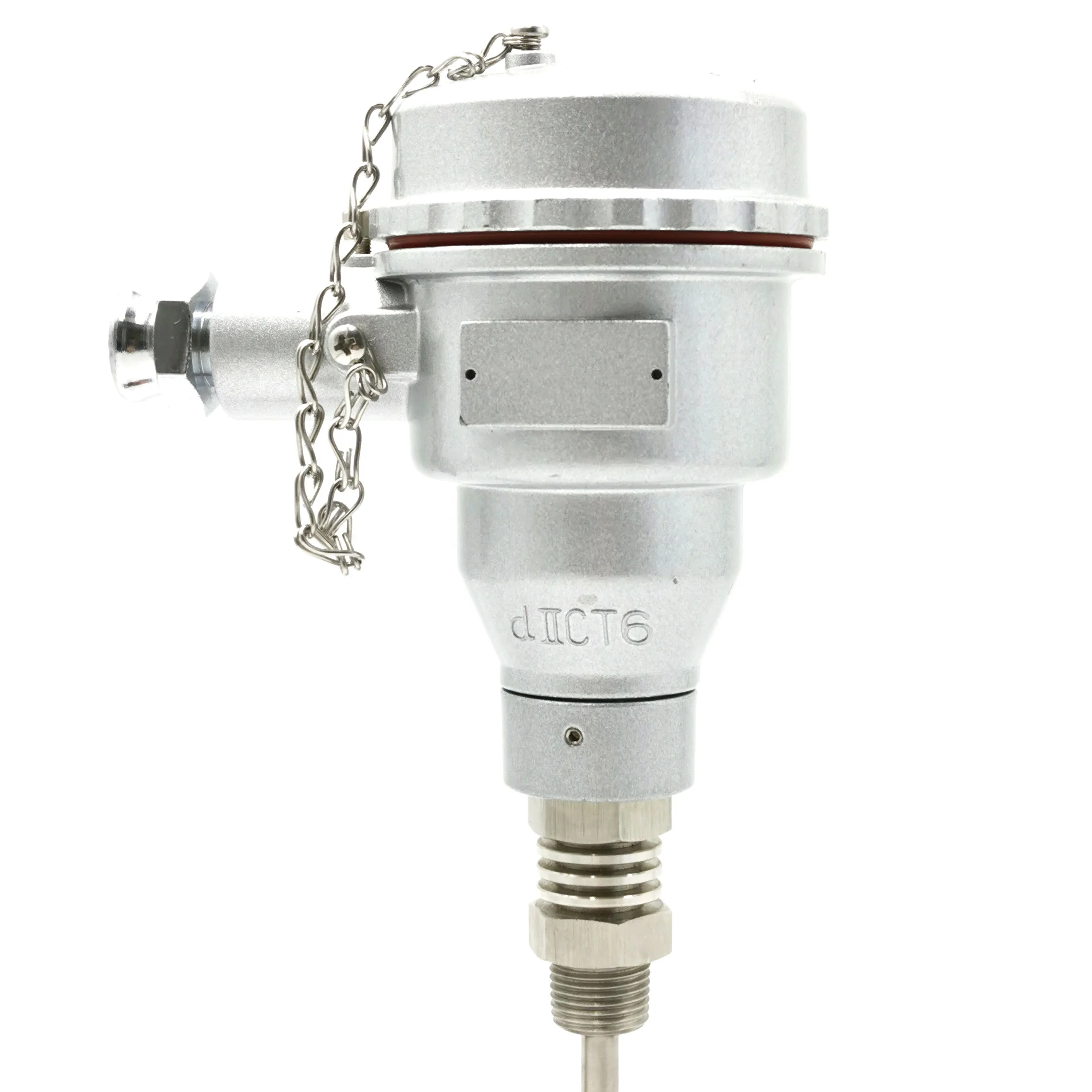 Platinum Thermal Resistance the Pt100 Temperature Sensor with Explosion Connector Box