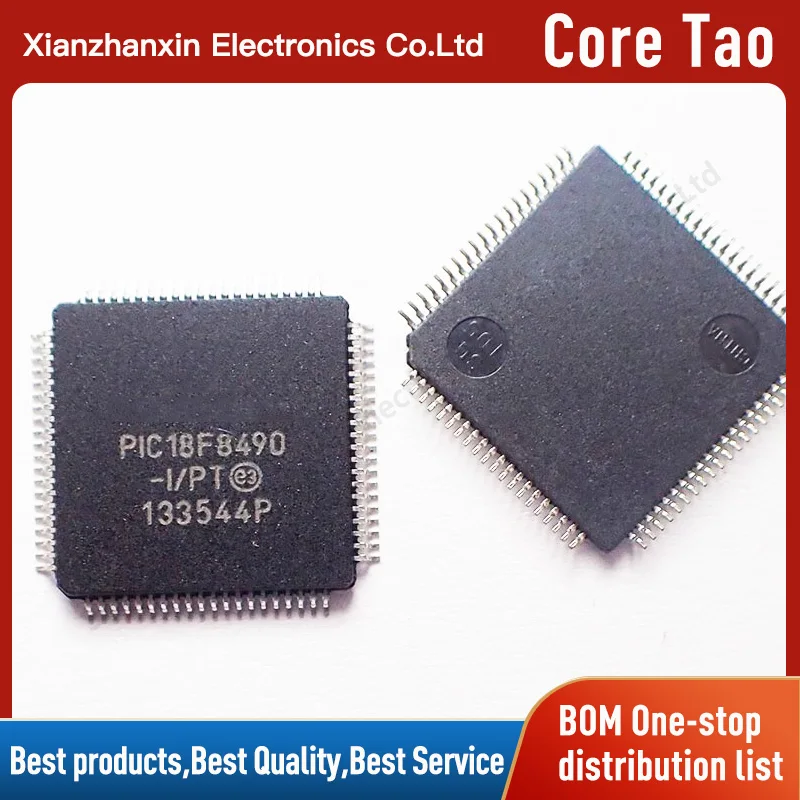 

1pcs/lot PIC18F8490-I/PT PIC18F8490 QFP80 Microcontroller chip