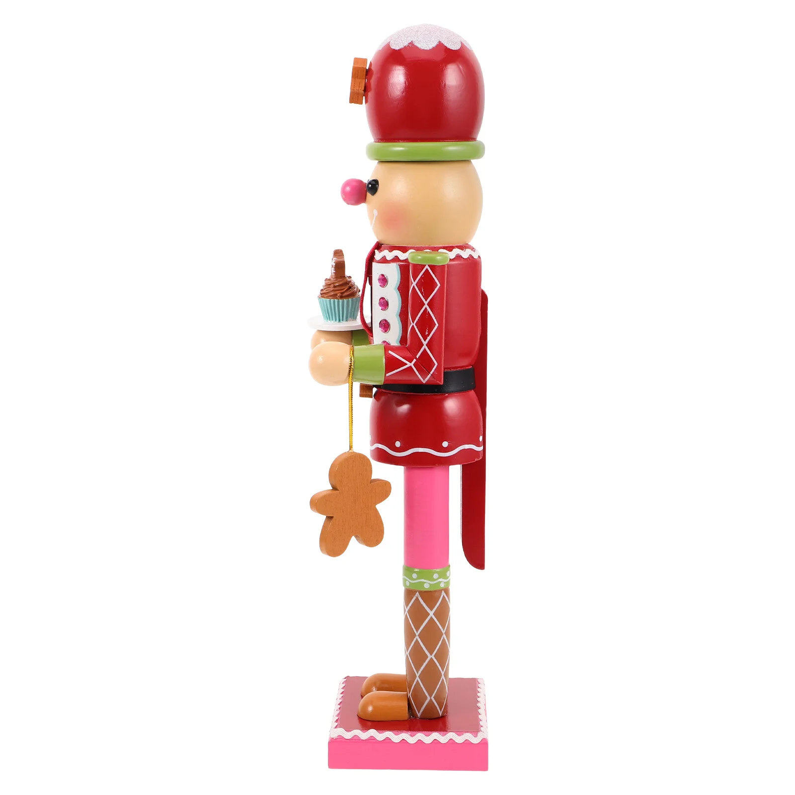 

Gingerbread Man Nutcracker Soldier European Creative Craft Ornament Exquisite Shelf Decor Home Decor Christmas Wooden Nutcracker
