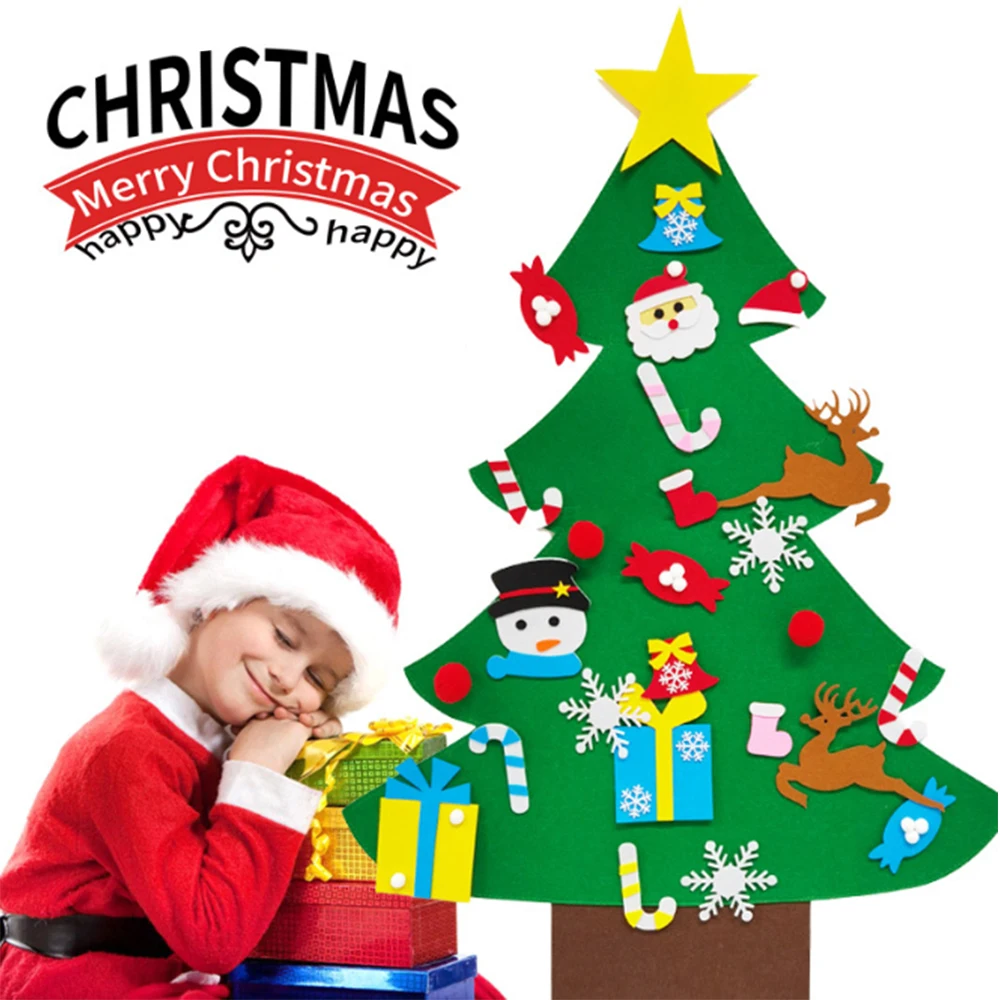 

Kids DIY Merry Christmas Decoration For Home Christmas Ornament Navidad New Year Tree Xmas Decor