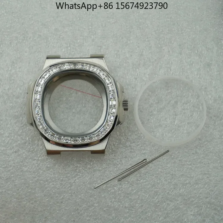 NH35 case with diamonds, parrot case modification, add diamonds, diving watch assembly, mechanical automatic movement change