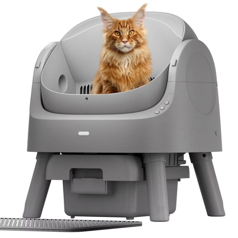 

Smart self-cleaning plastic cat litter box, automatic/manual mode, large capacity