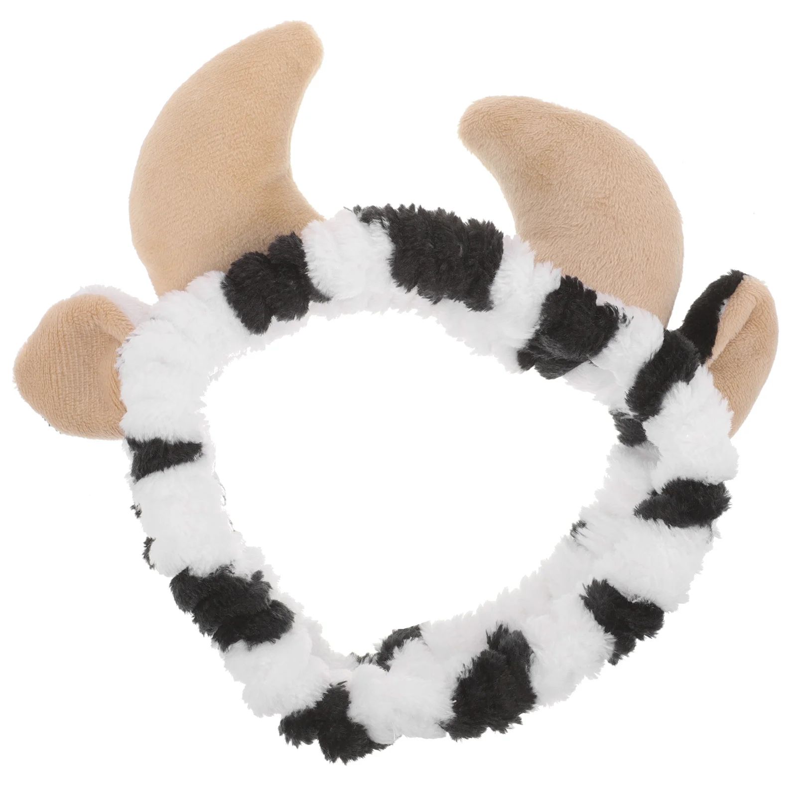 

Fashion Cow Print Headband for Women Cute Animal Ear Hairband for Makeup Face Washing Spa Skincare Soft Stretchy Accessory