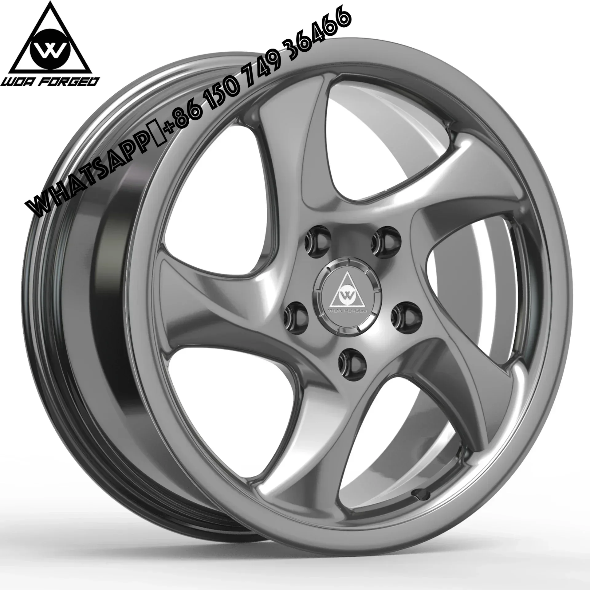 

6061-T6 WOAFORGED Customized Alloy Car Rims Forged Passenger Car Wheels Glossy Silver Aluminum 18 19 20 21 22 Inch Light