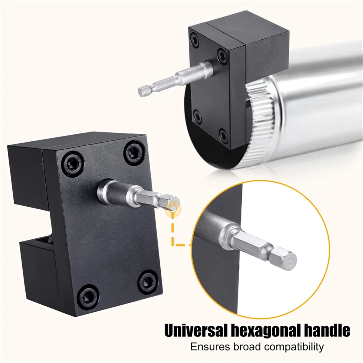 

A64Z C5A2 Impact Power Assisted Crimper-High Speed Electric Metal Duct Crimping Tool for Air Conditioner Installation Repair