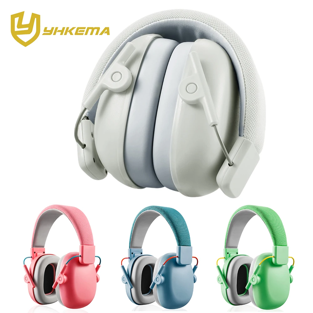 YHKEMA Noise Cancelling Headphones for Kids, SNR 27dB Safety Noise Reduction Ear Muffs for Autism Sensory &Concentration Aid