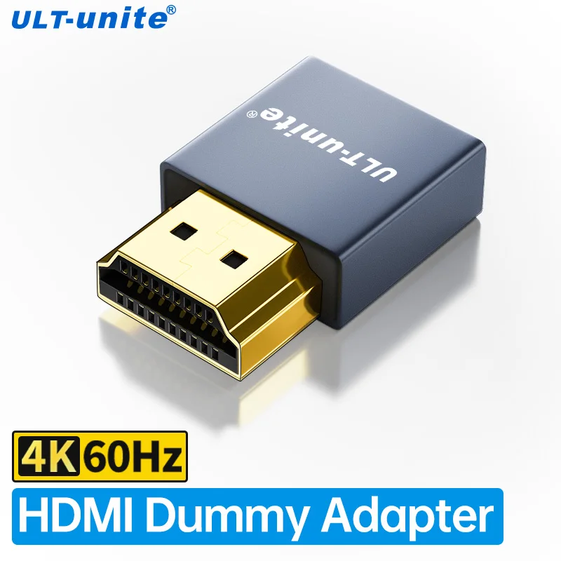 Wtyczka HDMI manekin 4K bezgłowy duch przejściówka do wyświetlacza wirtualny Emulator wyświetlacza 4K 60Hz 1080P 120HZ EDID Emulator monitora