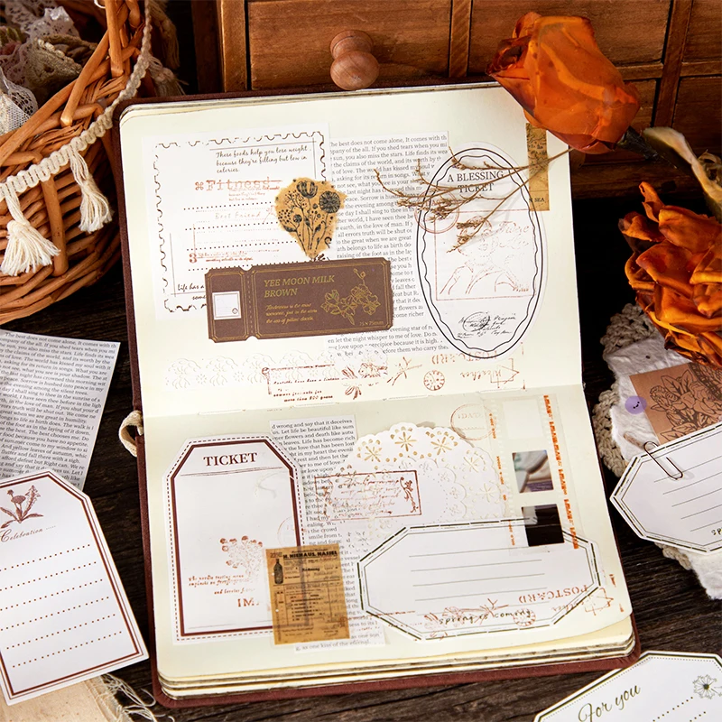 Crimson Twilight Series Retro Paper Message Memo Sub, 6Packs, Uno