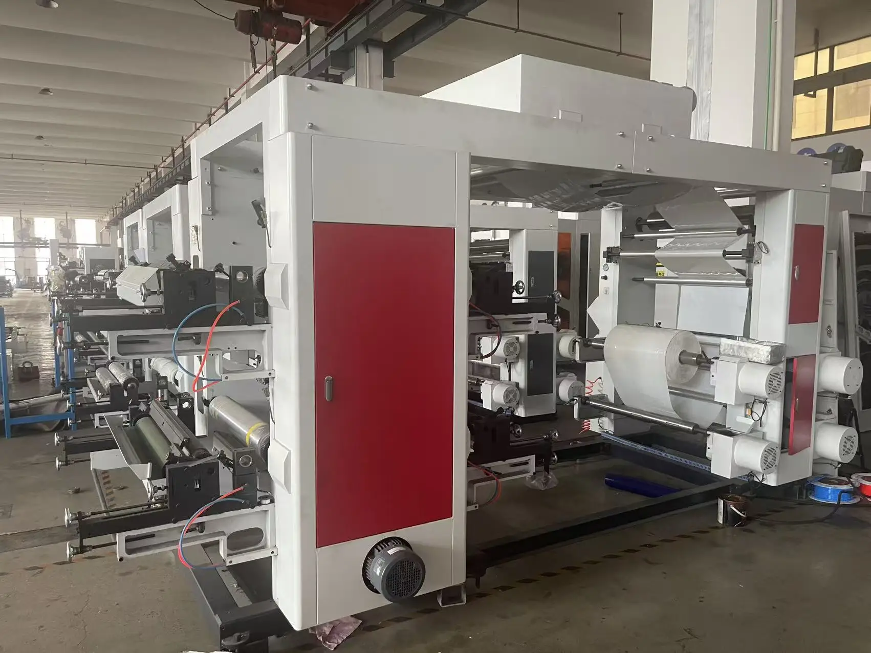 4 Color Stack Flexo Printing Machine 10-70m/min Special Equipment for Film Packaging