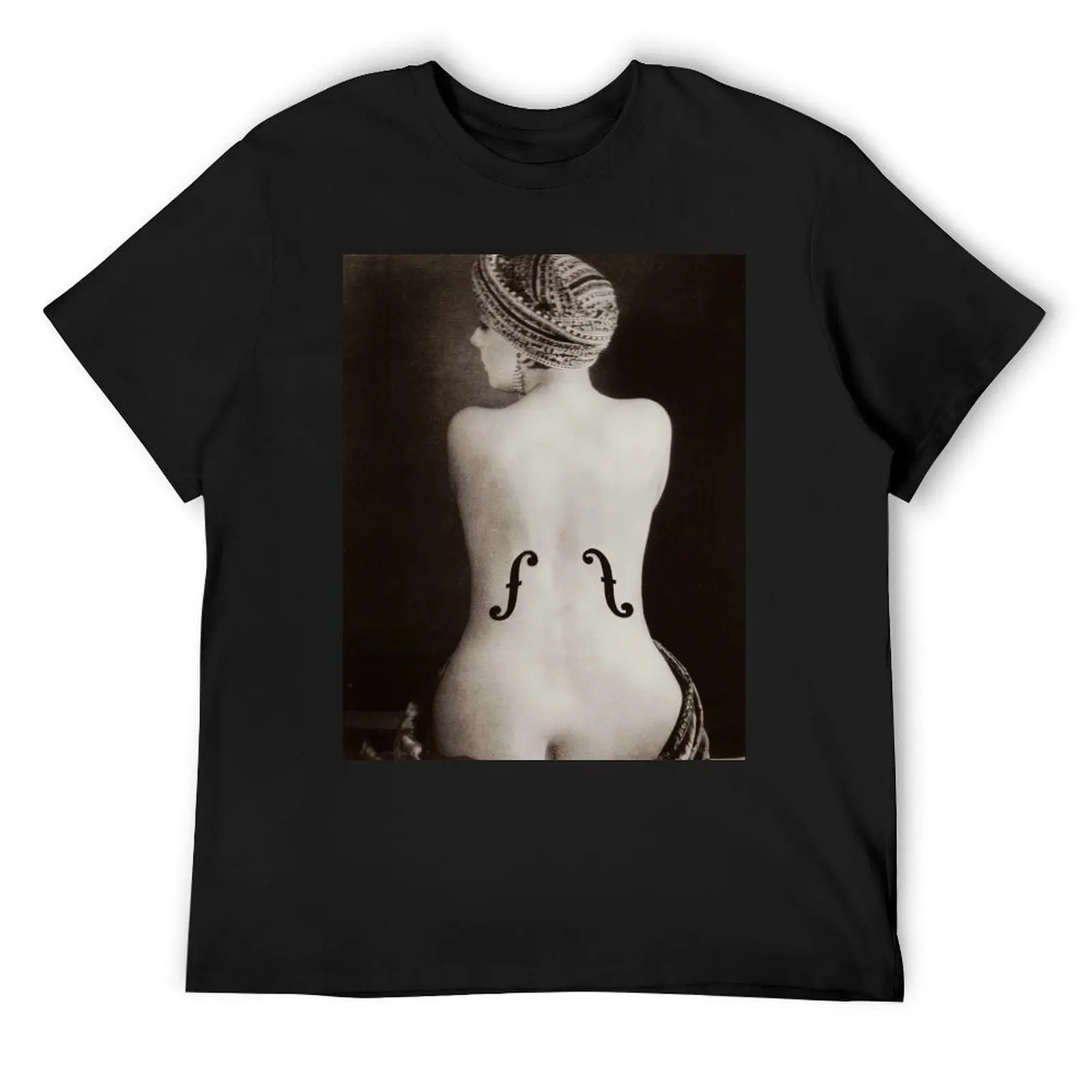 

Le Violon d'Ingres (Ingres's Violin) by Man Ray T-Shirt graphics luxury t-shirt summer top summer clothes Men's cotton t-shirt