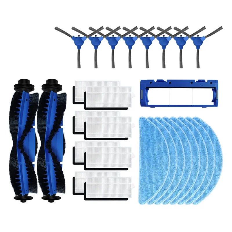 ABKR-para Conga 2290 Ultra Series/Home X/Absolute/Ultimate cubierta de Cepillo Lateral principal filtro Hepa paños de fregona limpia piezas de repuesto Pl