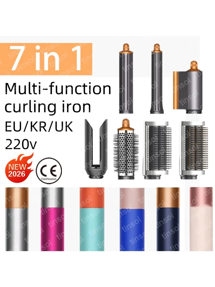 TINSOL 7-in-1 Multifunctionele Haardroger & Stylingtool Automatische Krultang Set 1300W Haargladmaker Professionele Salon Haardroger - afbeelding 2