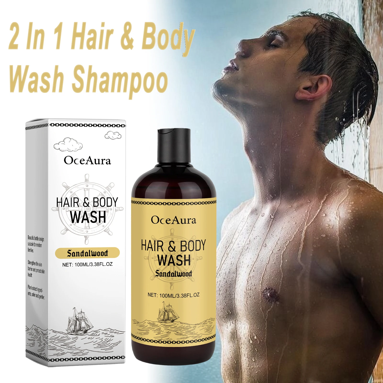 

2In1 Shampoo Body Wash For Men Dandruff Oil Control Refreshing Multifunction Hair Shampoo Body Washing Liquid Hair Body Care