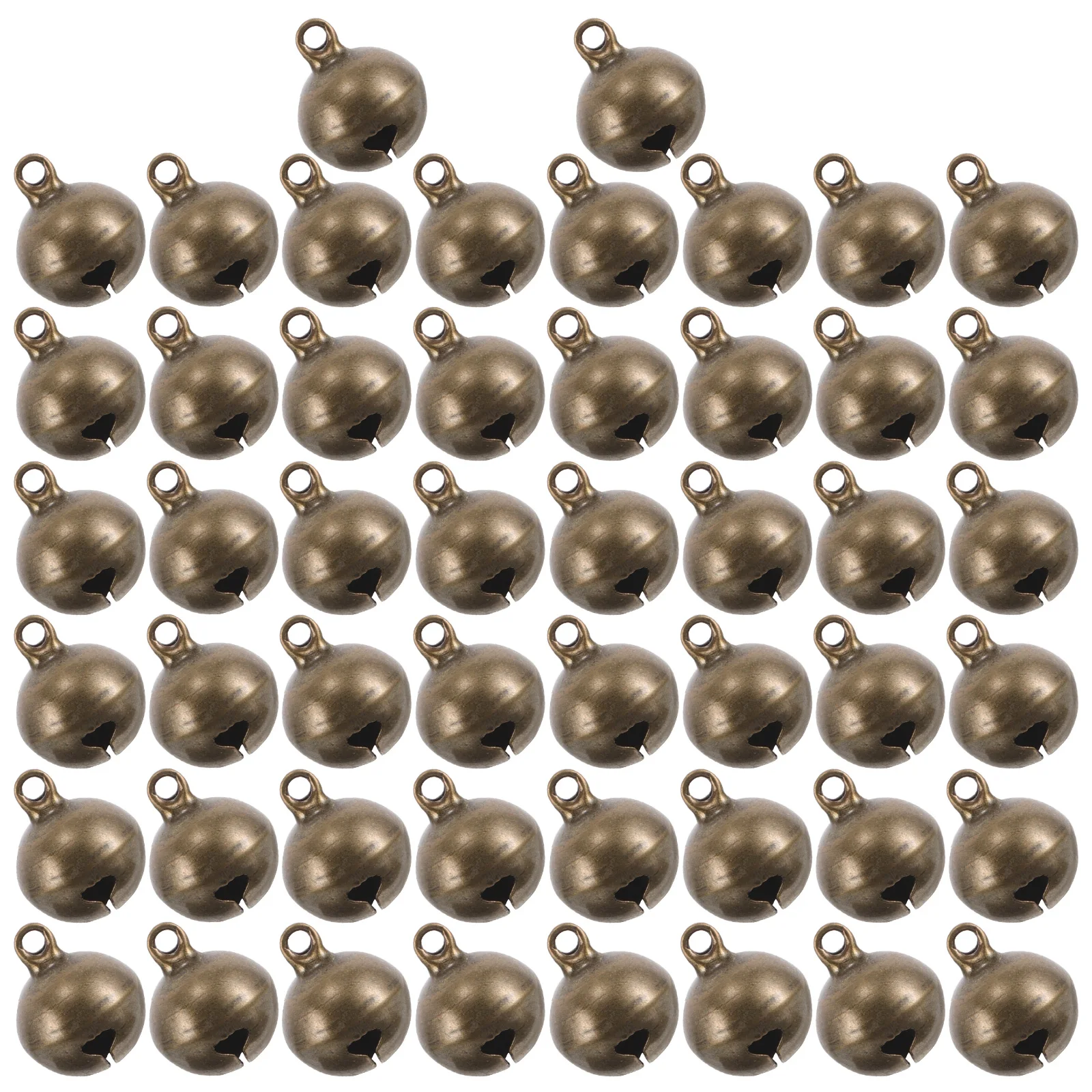 

50Pcs Small Vintage Bells 14Mm Brass Mini Jingle Bells for Craft Projects Pet Accessories DIY Bracelets Holiday Decor