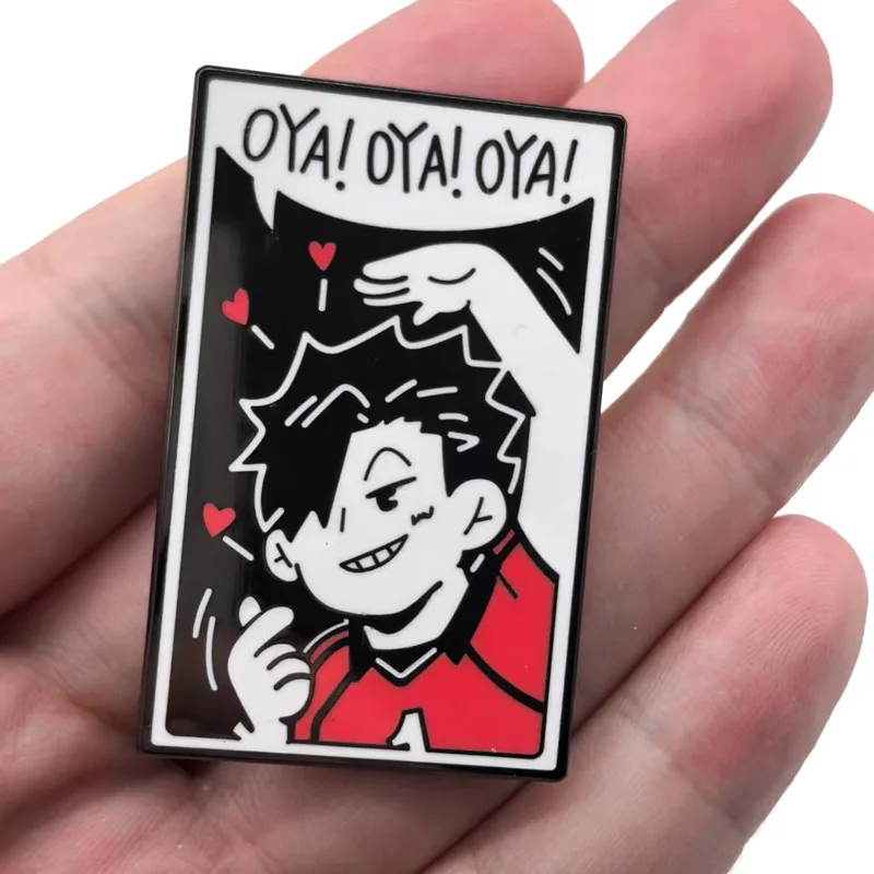 أنيمي هايكيو!! شارة معدنية كورو تتسورو بوكوتو كوتارو دبابيس مانغا دبابيس لحقيبة الظهر الملابس التلبيب ACG ديكور تأثيري #3