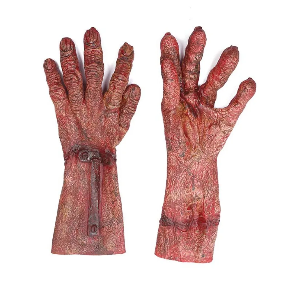 

Prank Vinyl Halloween Cosplay Gloves Waterproof Terrifying Werewolf Simulated Gloves Bloody Makeup Party Props Party