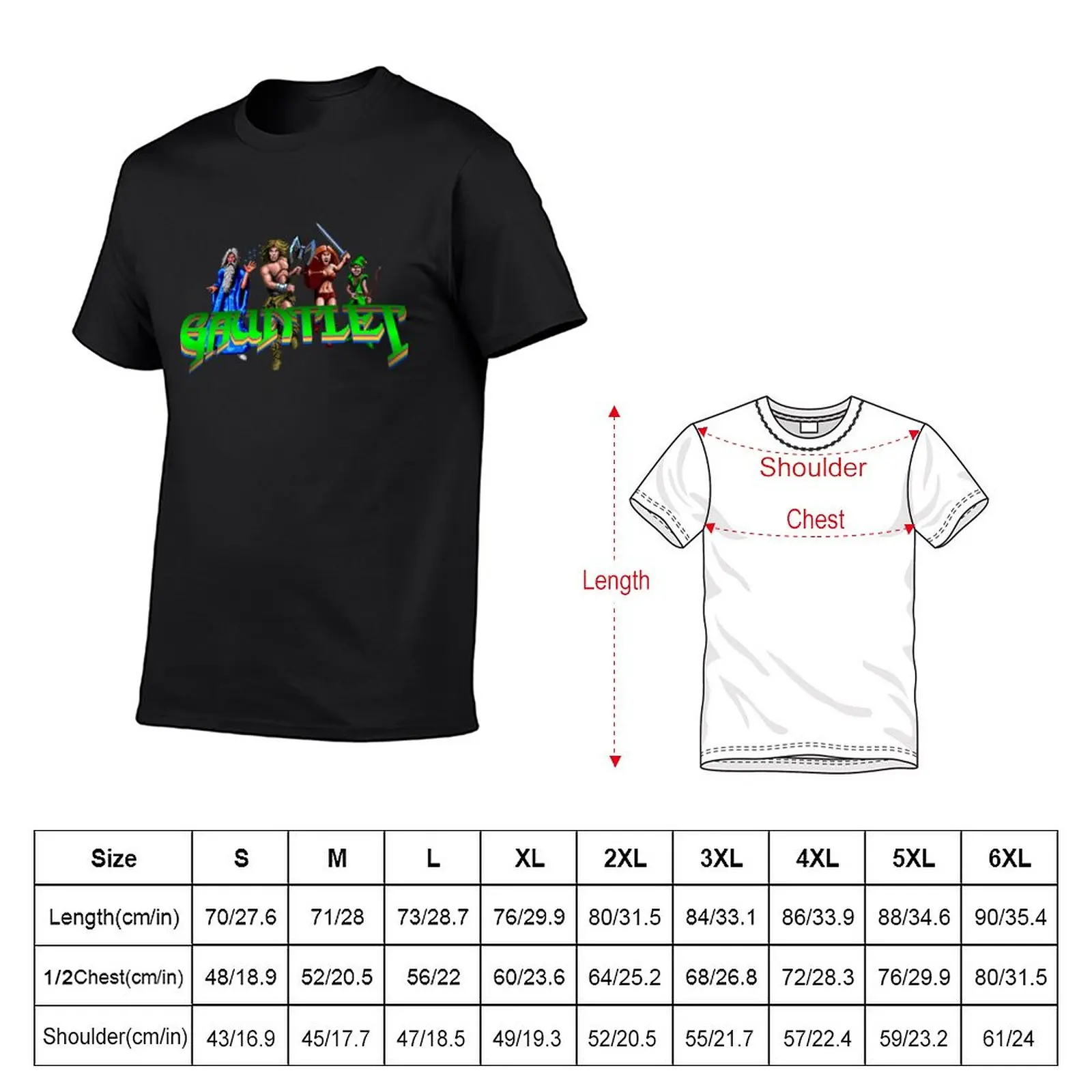 Gauntlet T-Shirt summer top new edition shirts graphic tees hippie clothes mens plain t shirts