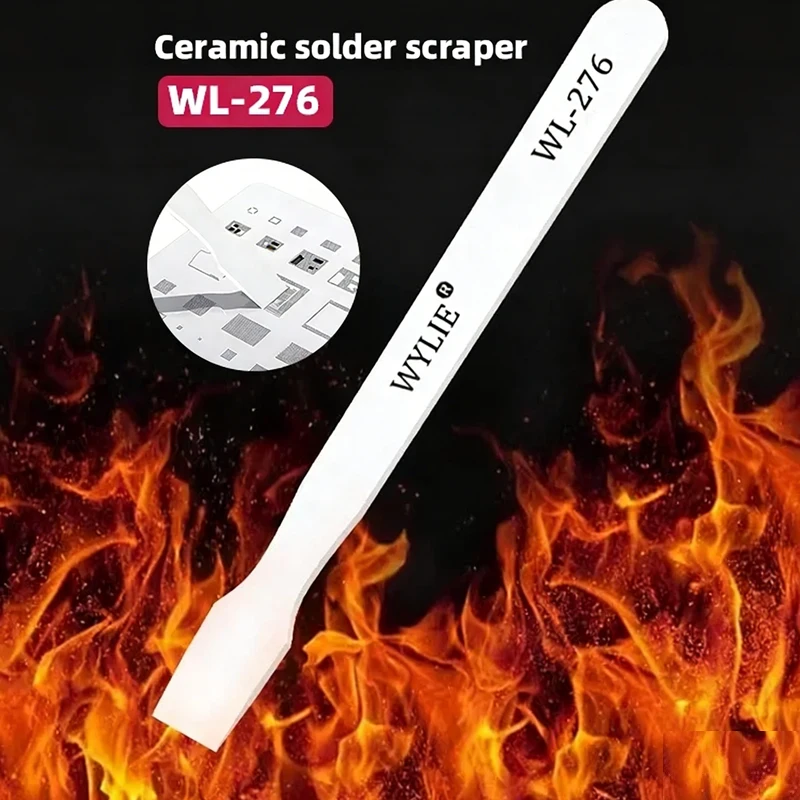 

WYLIE WL-276 Non-Magnetic Ceramic Tin Scraper for Mobile Phone Repair Motherboard BGA Solder Scraping Glue Adhesive Removal Tool