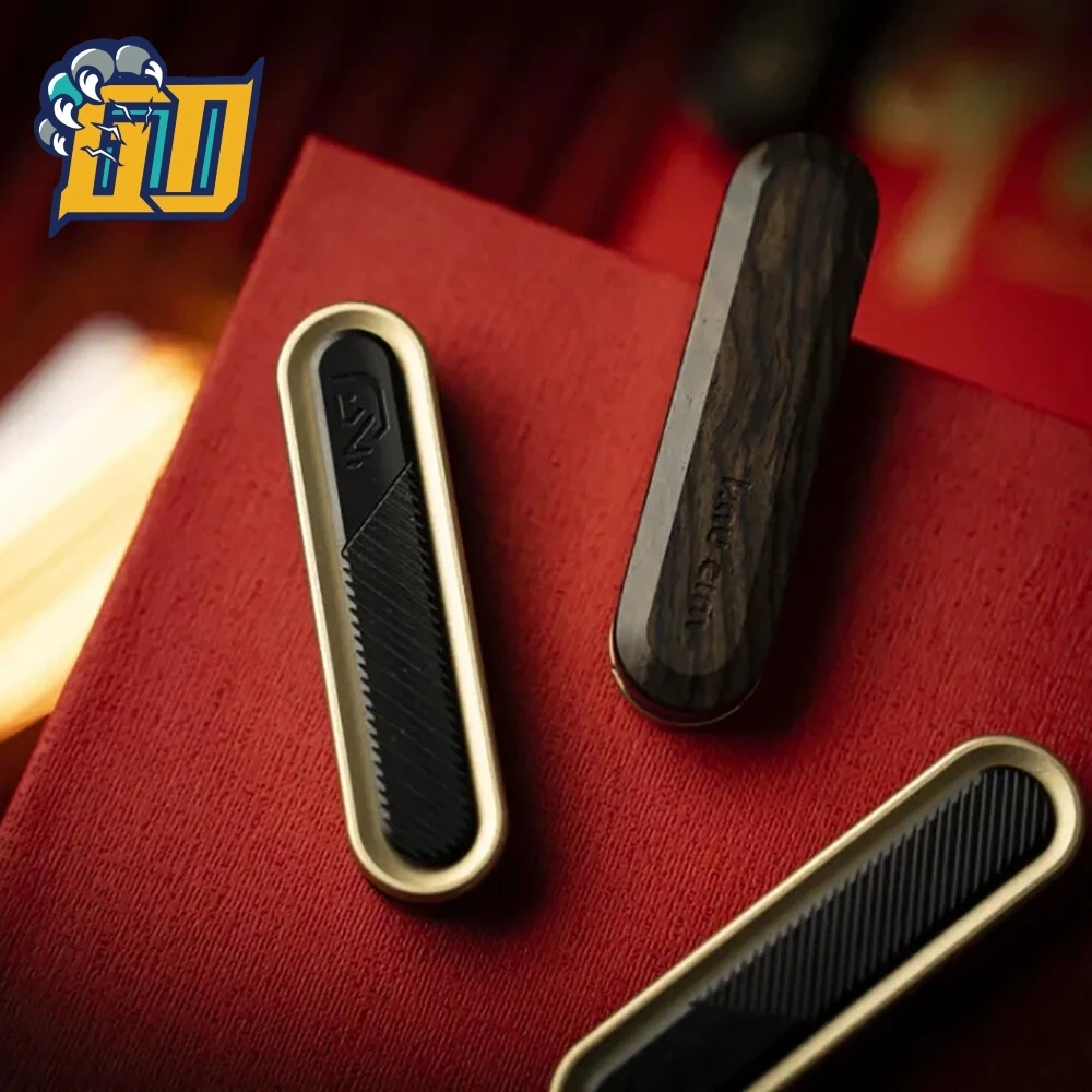 

GDEDC Push Slider Wood And Bronze Edition Flavor Sign Fidget Slider — игрушка-антистресс для взрослых