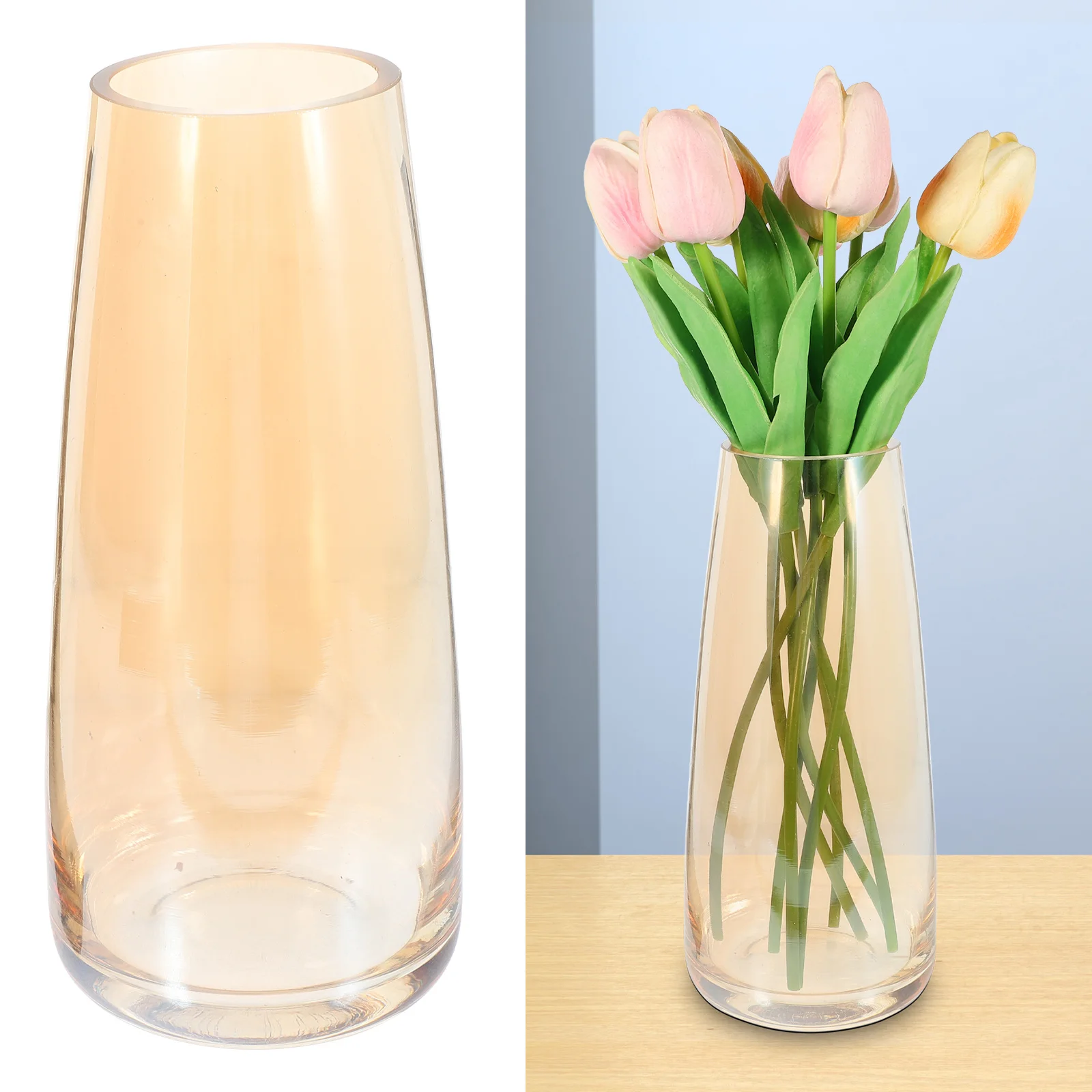 

Flower Vase Home Decor Decorative Container Clear Desk Glass Arrangement Holder Vases Hydroponic Bottle