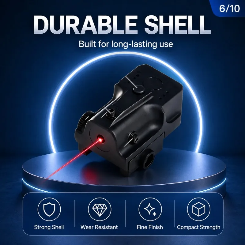 Wide‑Application Hobby‑DIY Red‑Light Decor Component, Secure‑Lock Positioning Module for Multi‑Scene Assembly