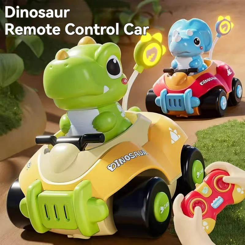 Dinosaurier Fernbedienung Auto 2,4G RC Stunt Auto Mit Musik Lichter Schlacht Sport Autoscooter Jungen Spielzeug Weihnachten Geschenke Familie schlacht