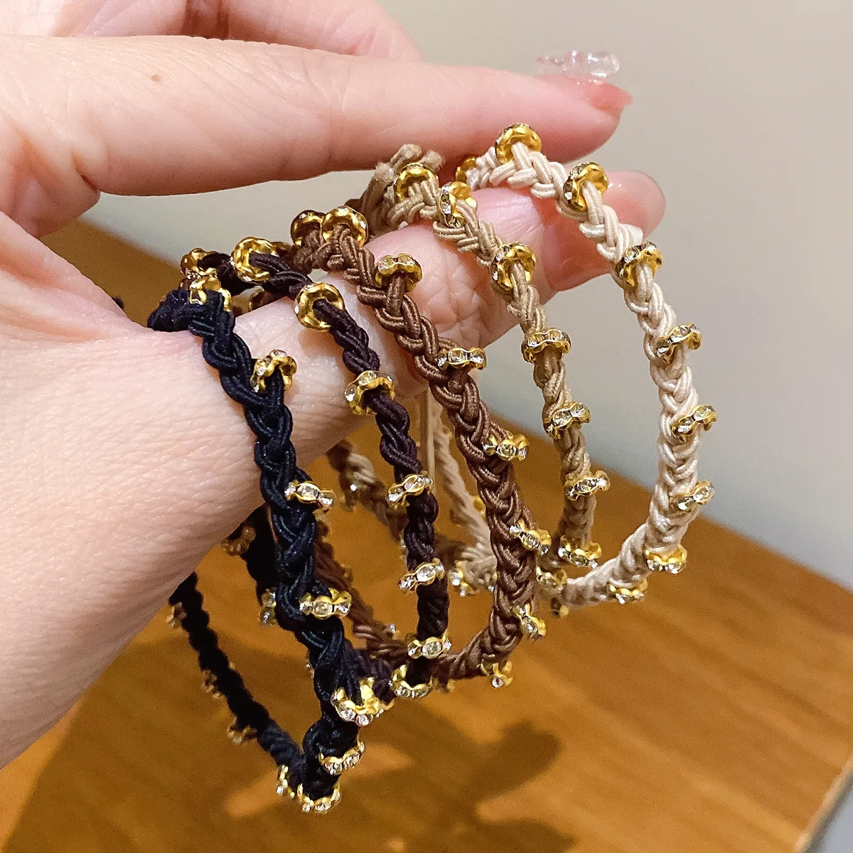 

5pcs/ New Simple Temperament Head Rope High Elastic Durable Hair Rope For Women Tied Hair Rubber Band women's Hair Accessories