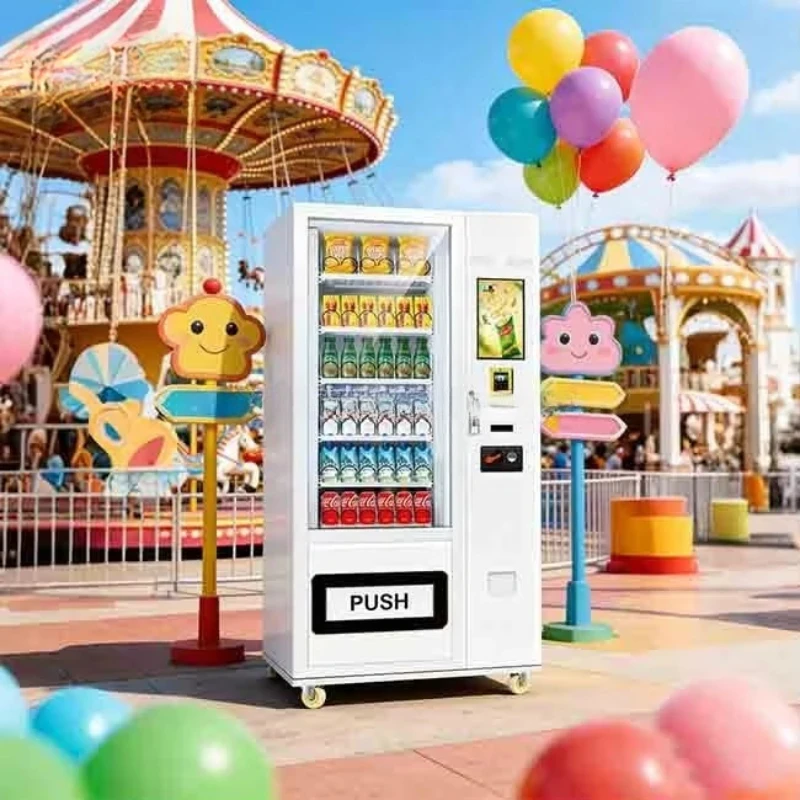 ماكينة بيع ذكية للوجبات الخفيف - مراجعة Commercial Vending Machine وسعره