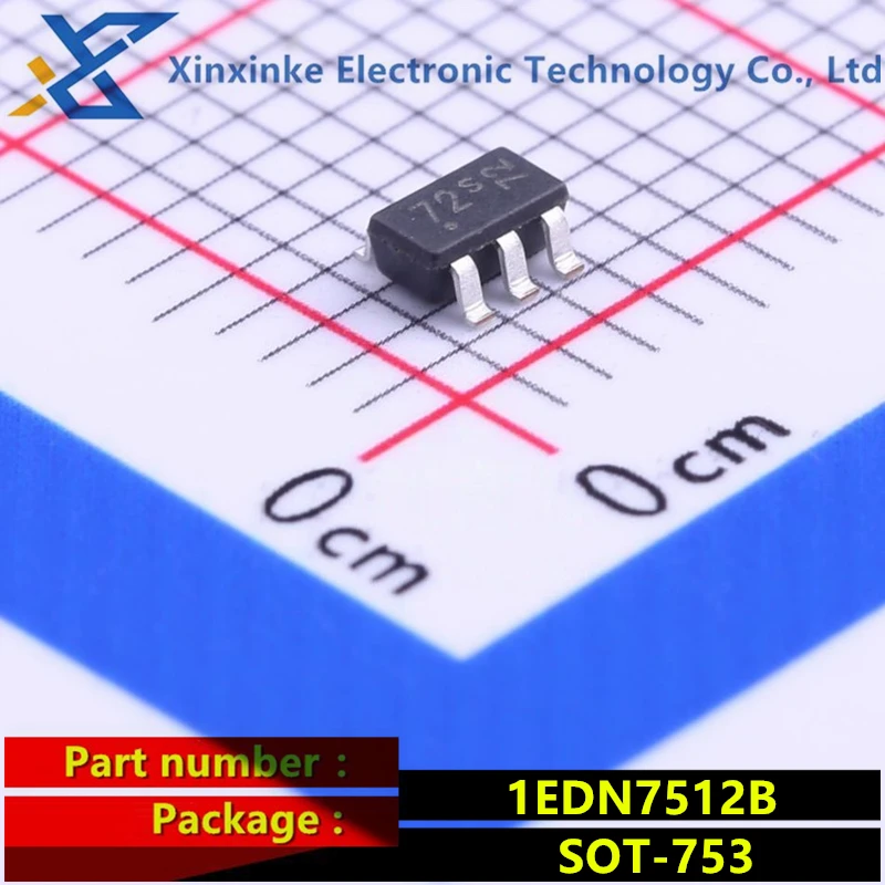 10PCS 1EDN7512B SOT-753 Marking: 72 Gate Driver IC Low-Side MOSFET Gate Drivers 1EDN7512