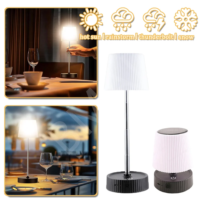 

1/2/4Pcs Rechargeable LED Desk Lamp Bar Restaurant Ambiance Table Lamp Eye Protection Study Light Touch Switch Table Lamps