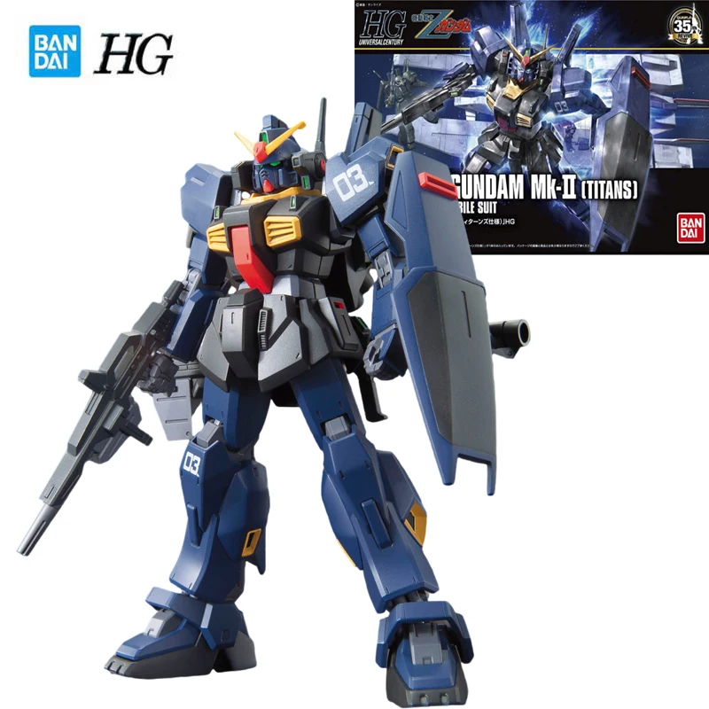 

Bandai Genuine Gundam HGUC Series Model Garage Kit 1/144 Anime Figure RX-178 MK2 GUNDAM Boy Action Assembly Toy Collection Model