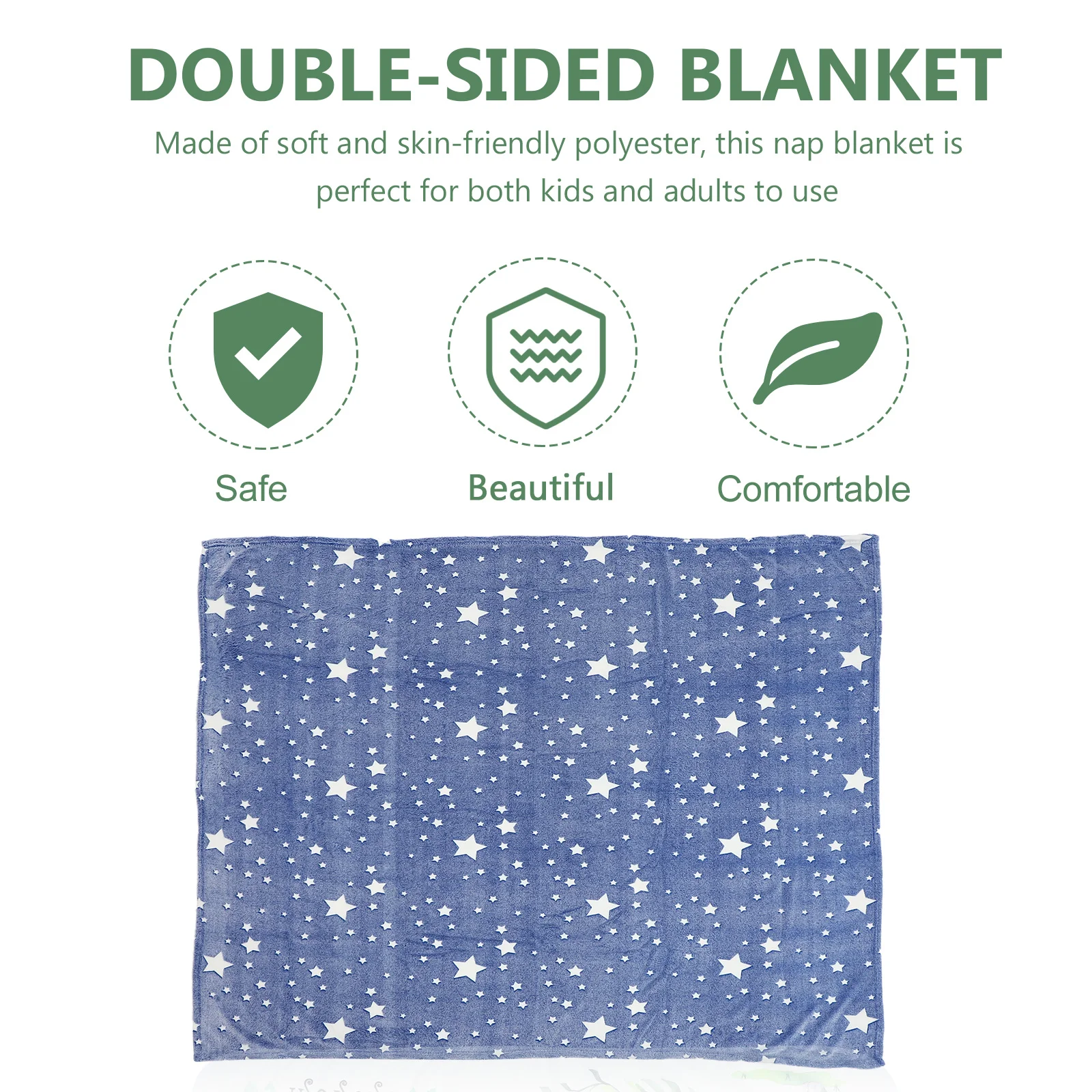 بطانية مضيئة من البوليستر الناعم لجميع المواسم قيلولة للأطفال والكبار والمكتب والمنزل وأريكة مكيفة الهواء مريحة #5