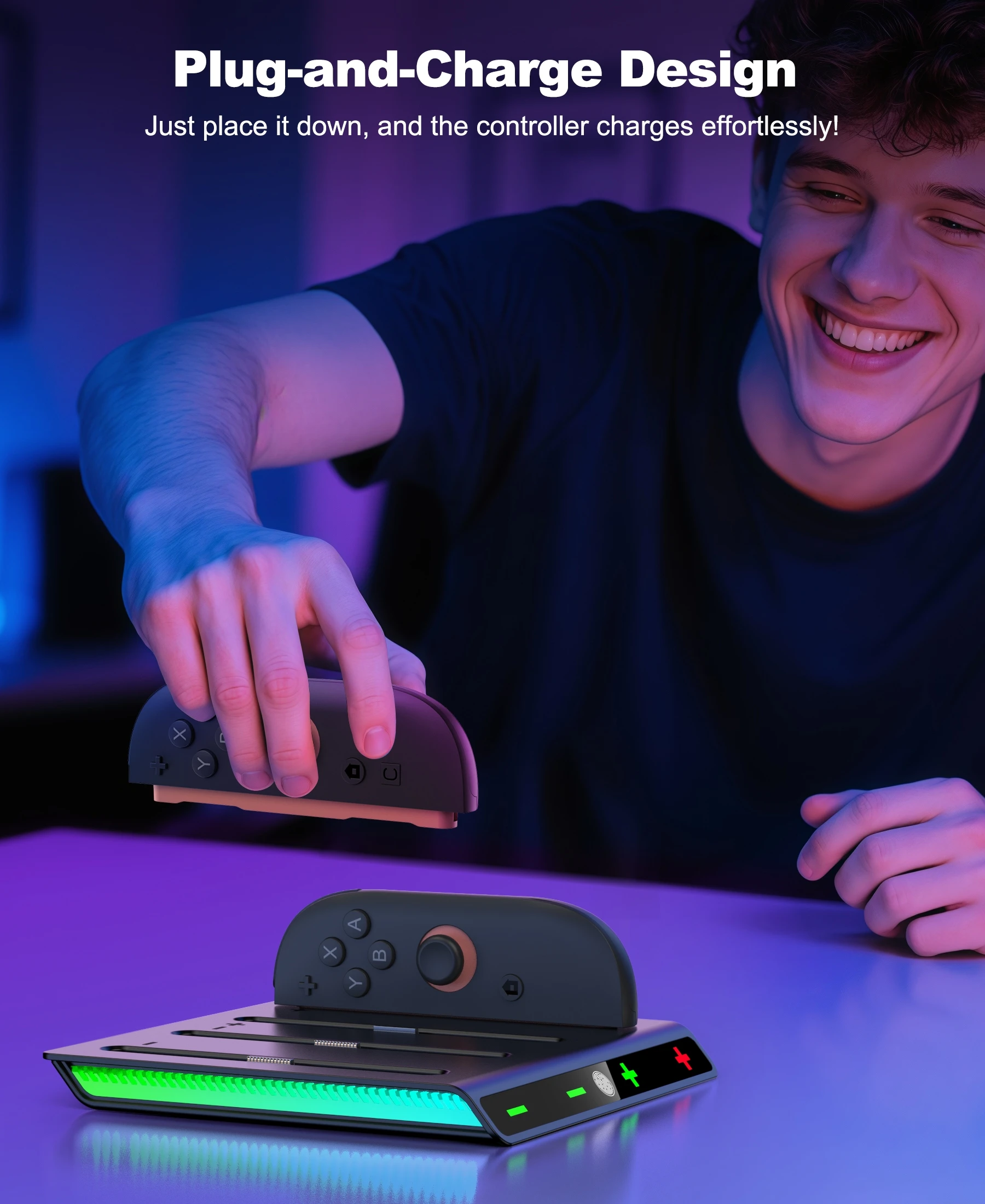 BEBONCOOL Charging Dock for Switch 2 Joy Con & OLED Model  Charging Station  Charger for Switch 2 OLED Control - view 6