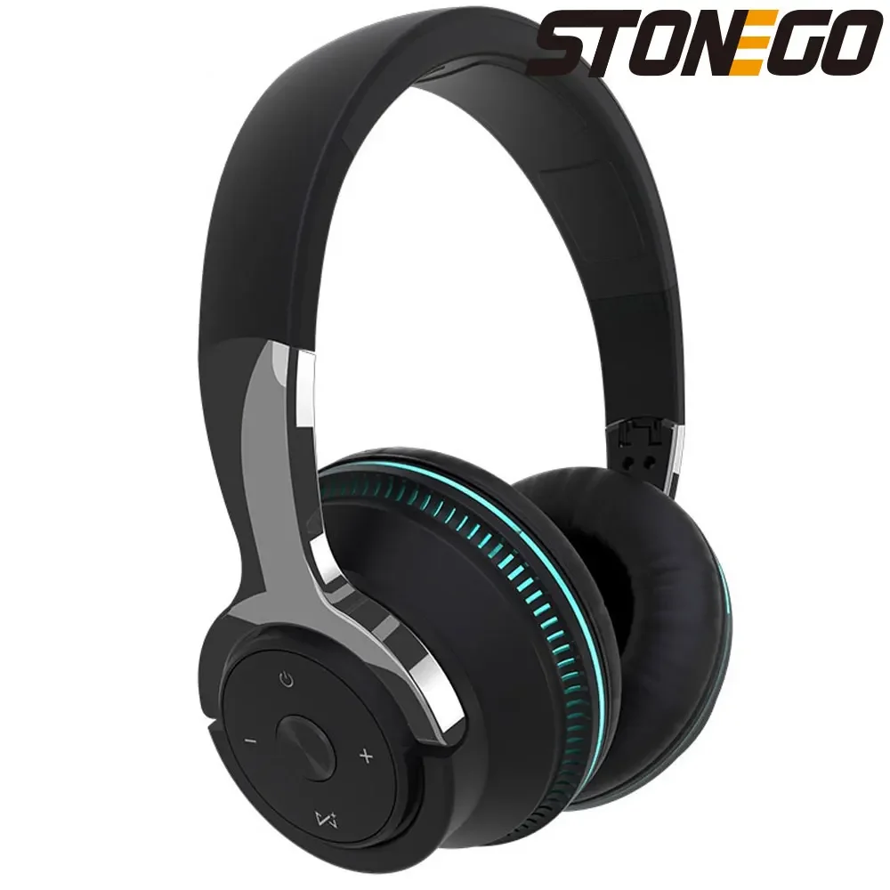 Bluetooth 5.1 Wireless Headset Stereo Headset With Microphone, Foldable Wireless Headset Suitable For Tablet Mobile Phones