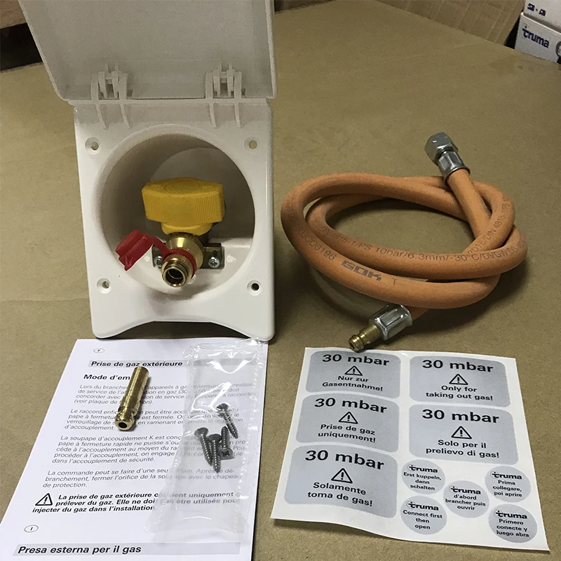 

Germany Imported Truma RV External Gas Interface Safety Quick Plug BBQ Gas External Valve