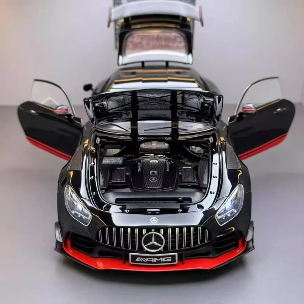 1:18 di Grandi Dimensioni Pagani Huayra BC GTR Pressofuso In Lega Modello di Auto Veicoli Giocattolo Suono Luce Assorbimento Degli Urti Modelli Regali Per Bambini
