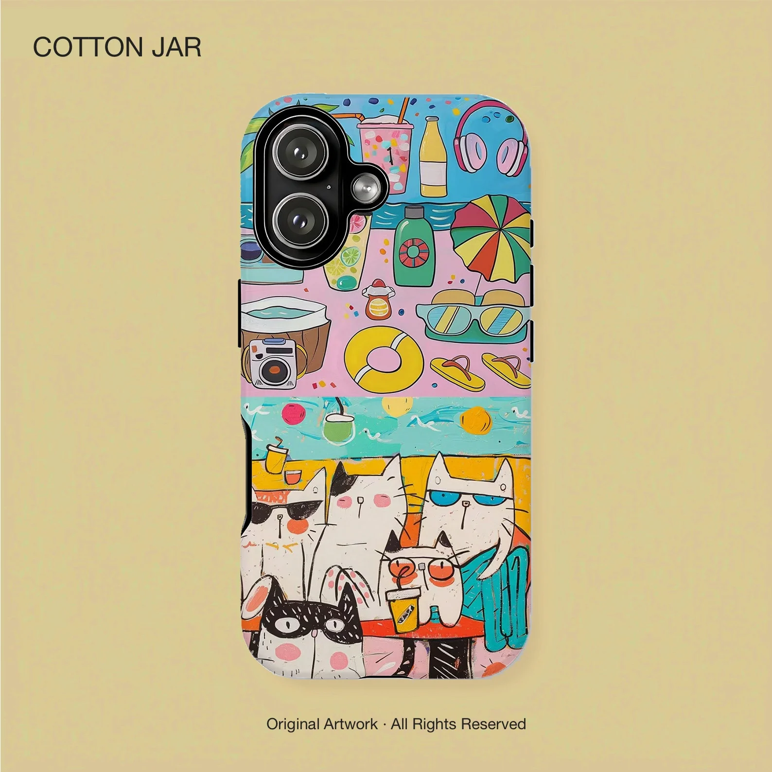

Magnetic Cute Cat Pattern Phone Case For iPhone 17 16 15 14 13 12 Pro Max Plus Shockproof Double-layer Back Cover