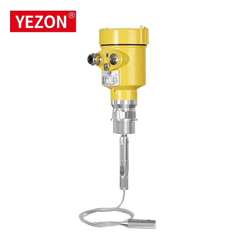 Yezon Industrial Guided Wave Probe Radar Level Meters & Sensors 80GHz Stainless Steel 1mm Accuracy 4-20mA RS485 20-50M Range
