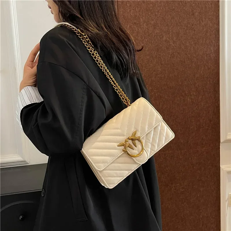 

High Designe End Luxury Women Handbag Elegant Leather Tote Fashionable Crossbody Bag Vintage Shoulder Bag
